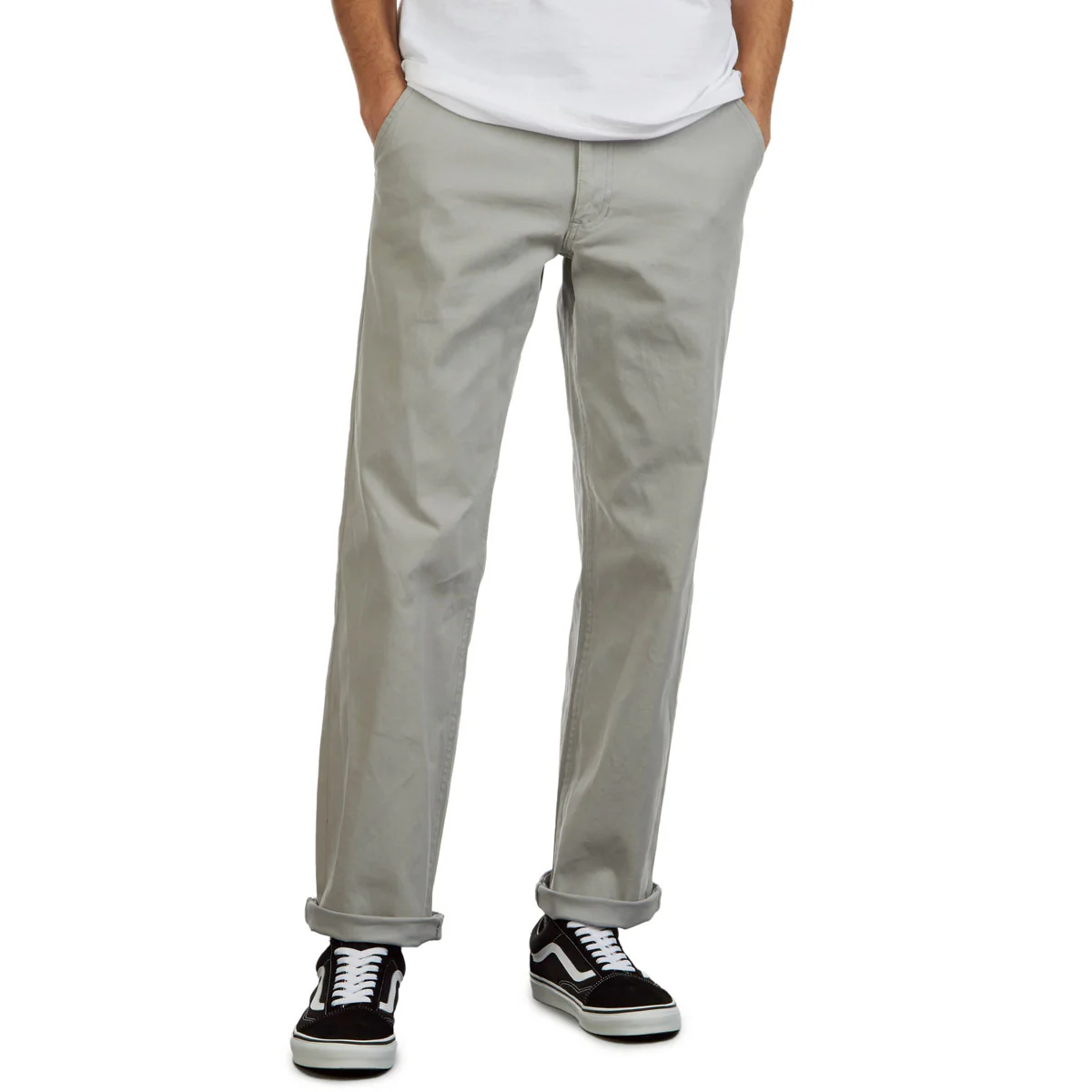 CCS Relaxed Stretch Chino Pants - Dove Grey - Image 4