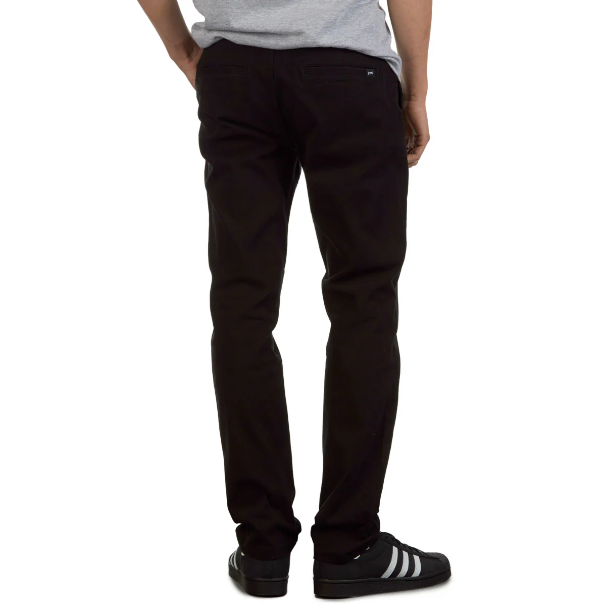 CCS Straight Stretch Chino Pants - Black - Image 3
