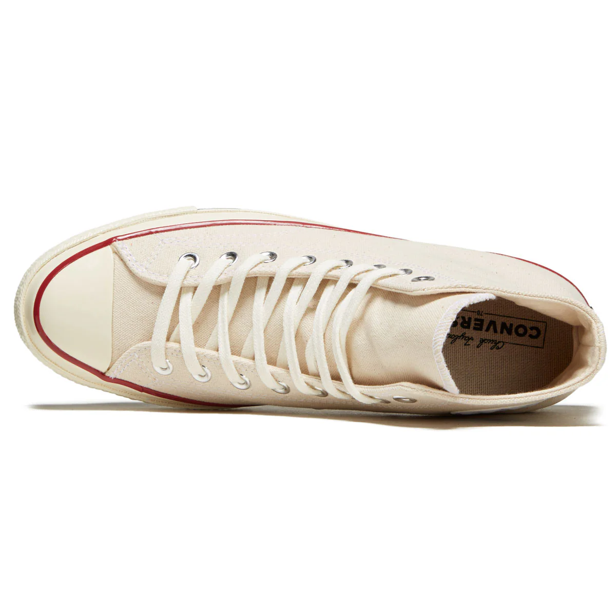 Converse Chuck 70 Hi Shoes - Parchment/Garnet/Egret - Image 3